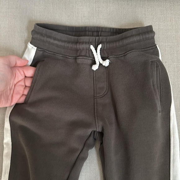 Rylee and Cru - Jogger pants in Charcoal with white stripe on sides - Picture 3 of 9